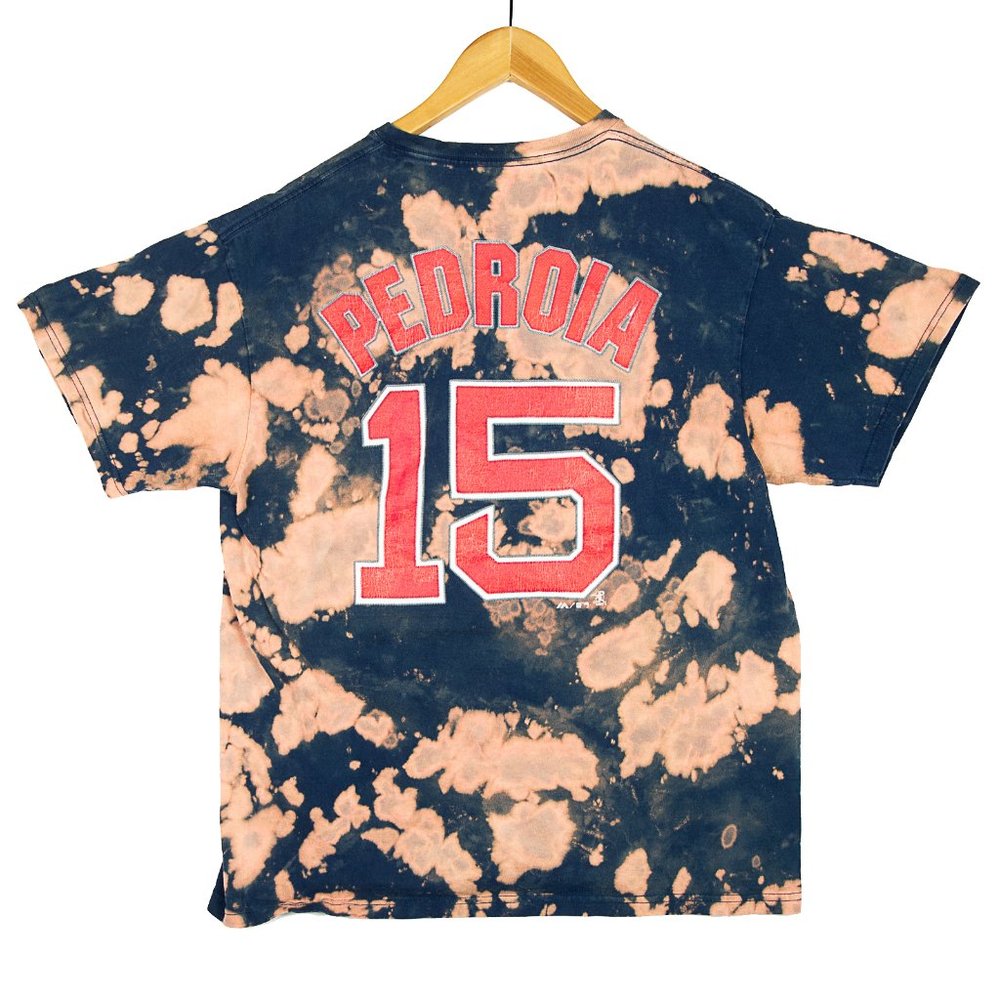 SOLD! Boston Red Sox Pedroia Bleach Dyed Jersey